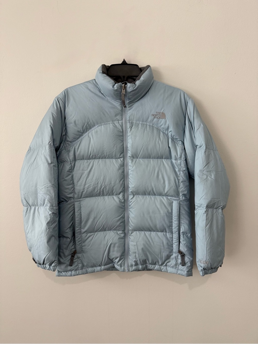 The North Face Girl's Pale Blue Down Puffer Jacket